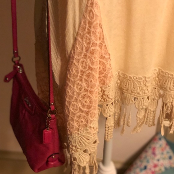 Free People lovely fringe tank size S/P EUC - Picture 4 of 8